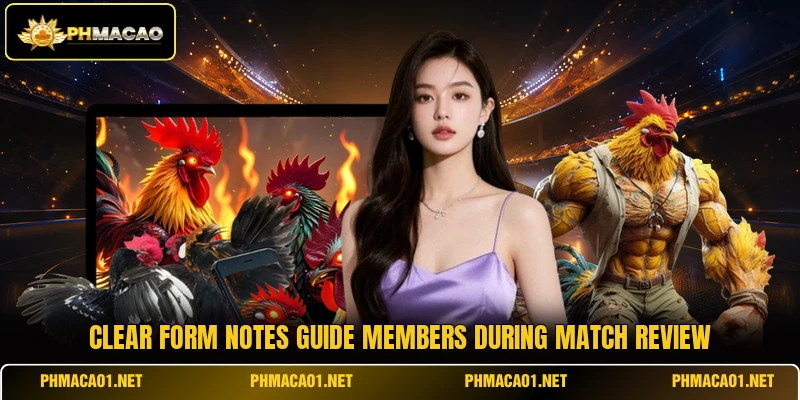 Clear form notes guide members during match review