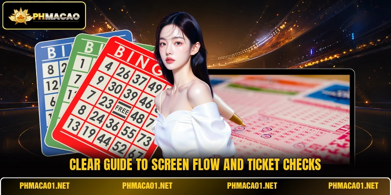 Clear guide to screen flow and ticket checks
