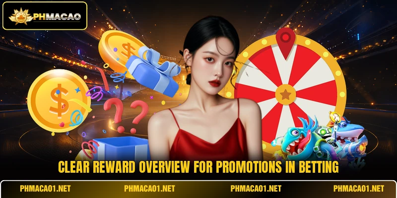 Clear reward overview for Promotions in betting