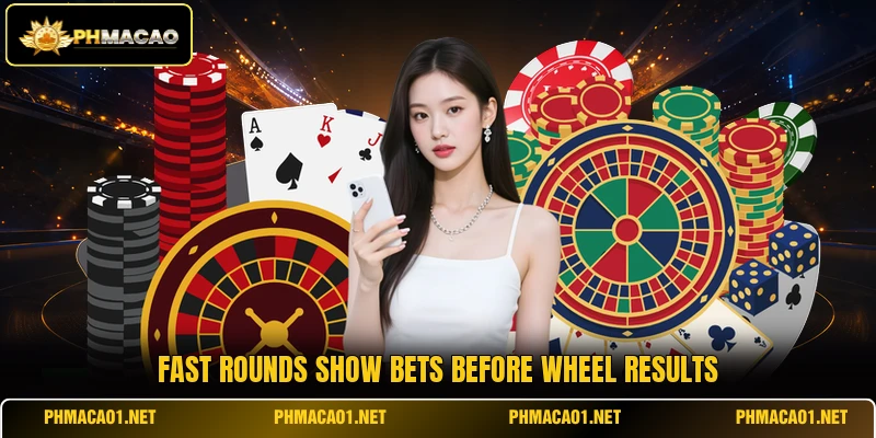 Fast rounds show bets before wheel results