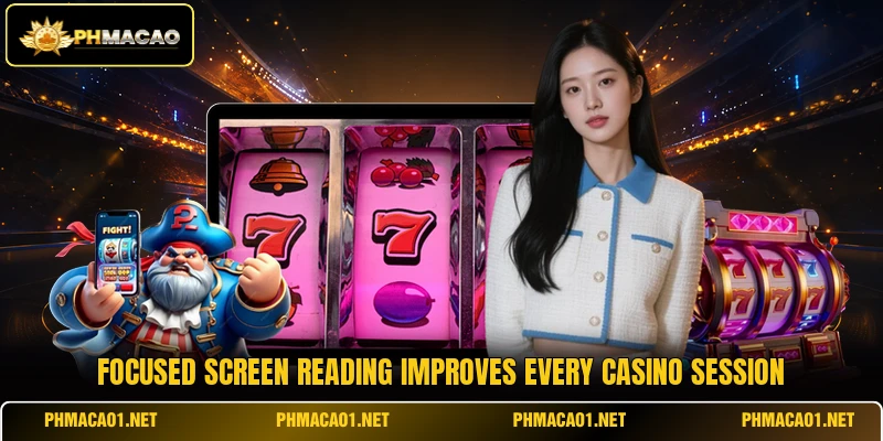 Focused screen reading improves every casino session