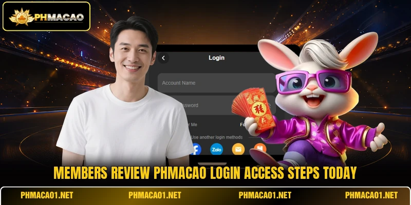 Members review phmacao login access steps today