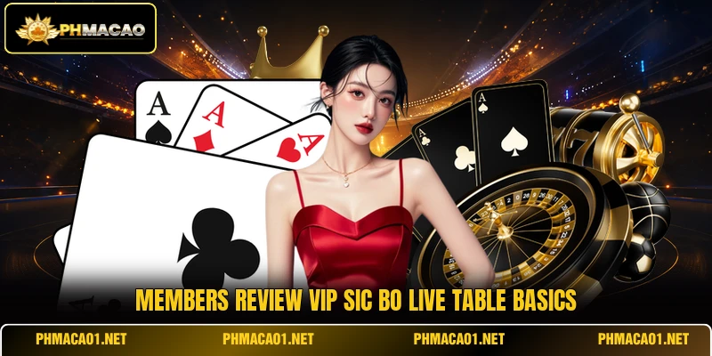 Members review vip sic bo live table basics