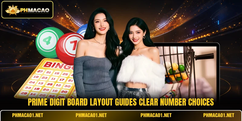 Prime Digit Board layout guides clear number choices