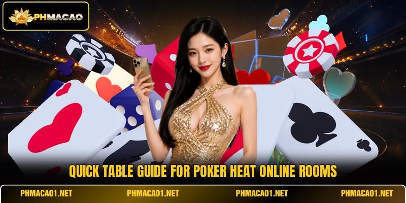 Quick table guide for Poker Heat online rooms
