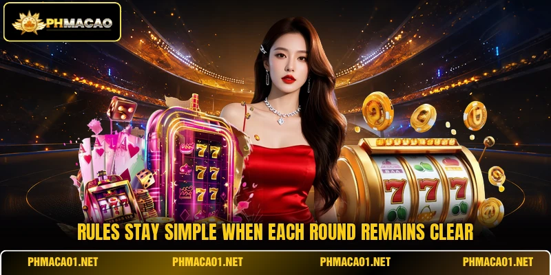 Rules stay simple when each round remains clear