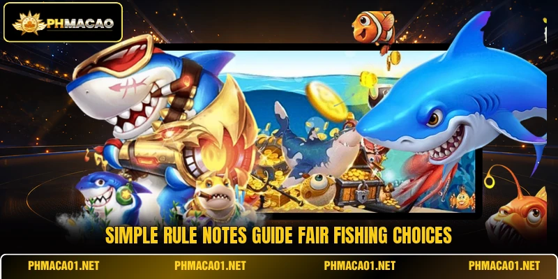 Simple rule notes guide fair fishing choices