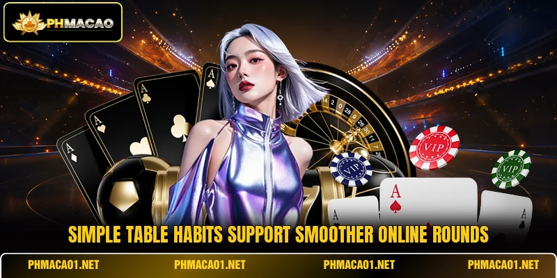 Simple table habits support smoother online rounds