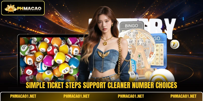 Simple ticket steps support cleaner number choices
